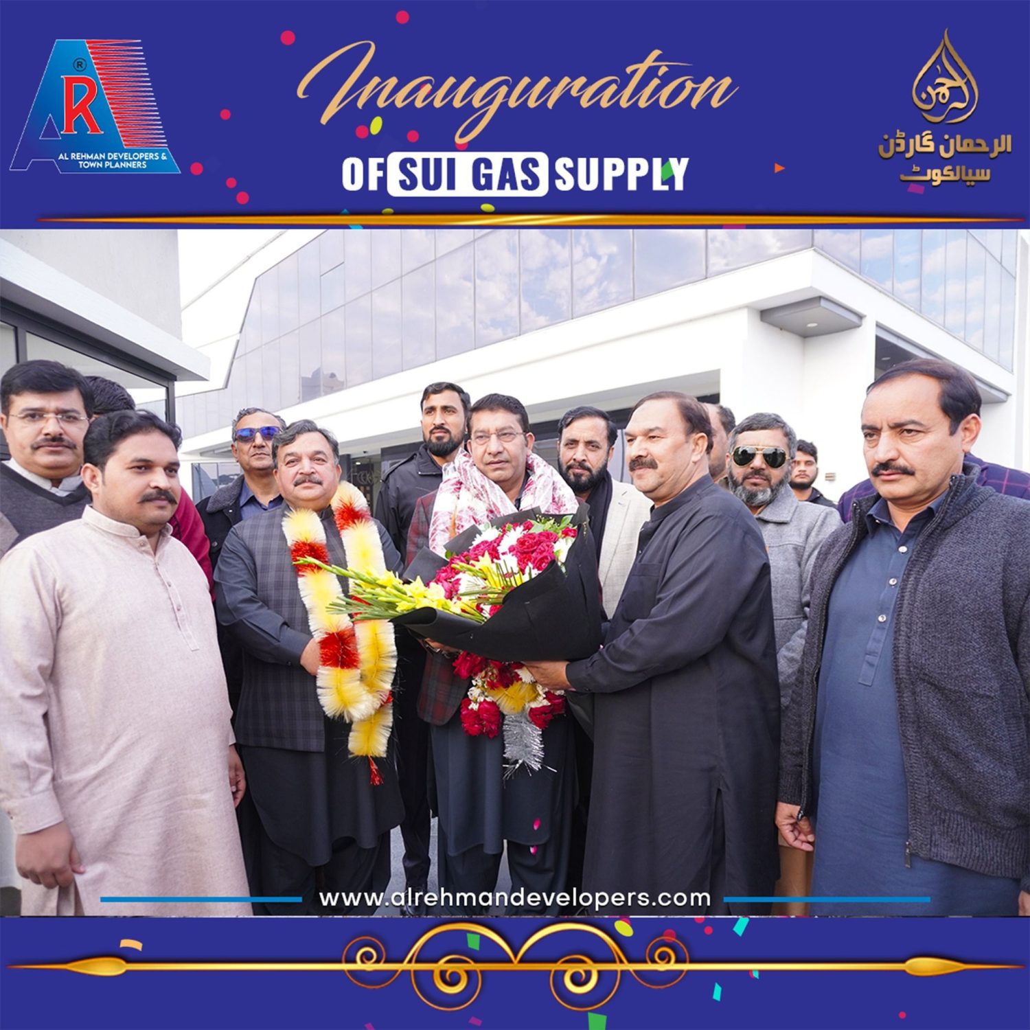 CEO Mian Muhammad Mushtaq Inaugurates Sui Gas Supply Project at Al-Rehman Garden Sialkot – A Commitment to Excellence